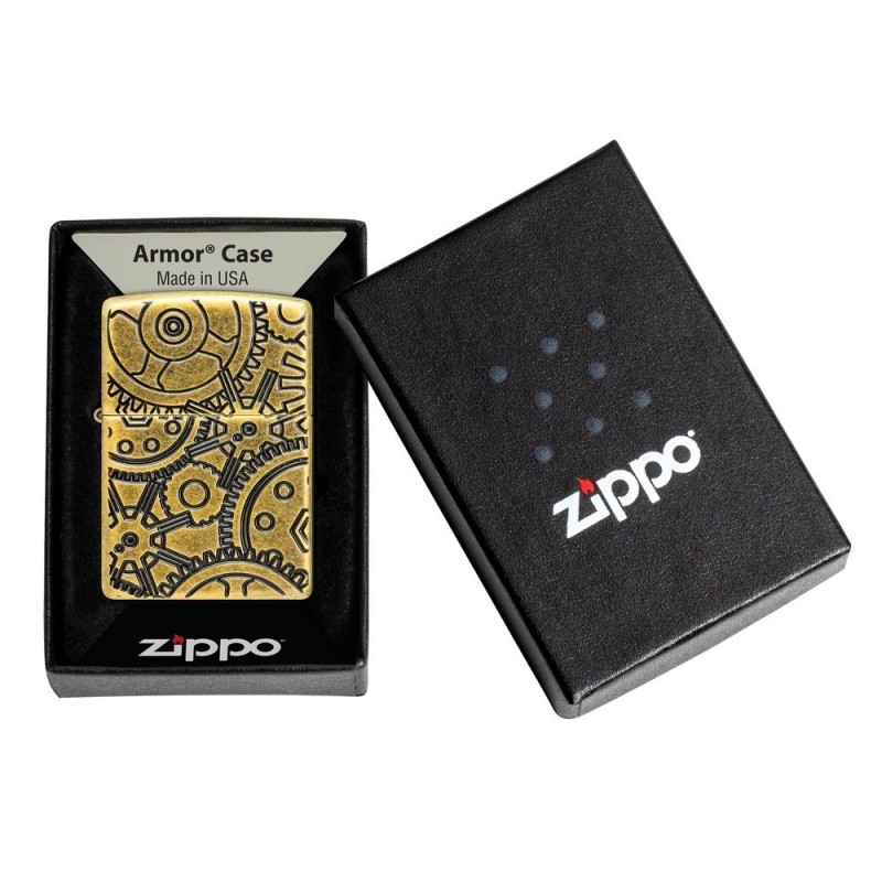 ZIPPO žiebtuvėlis Deep Carve Gears