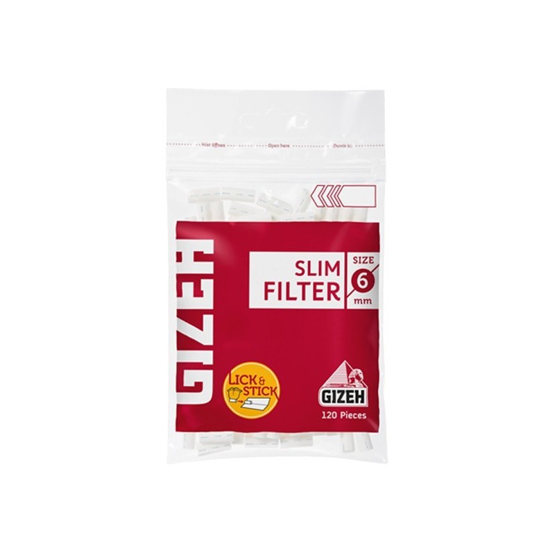 Filtrai Gizeh SLIM Filter, 120 vnt.