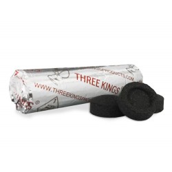 Medžio anglis kaljanui THREE KINGS, 40 mm