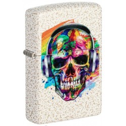 ZIPPO žiebtuvėlis Skull Headphones Design