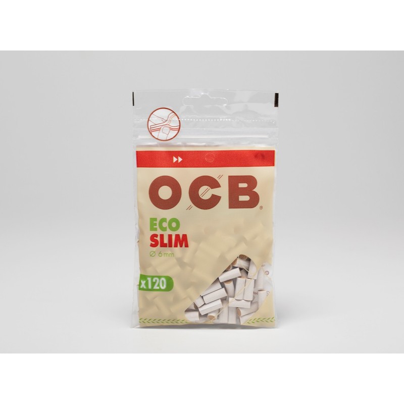 Filtrai cigaretėms "OCB SLIM Ecological" 10x120/pak