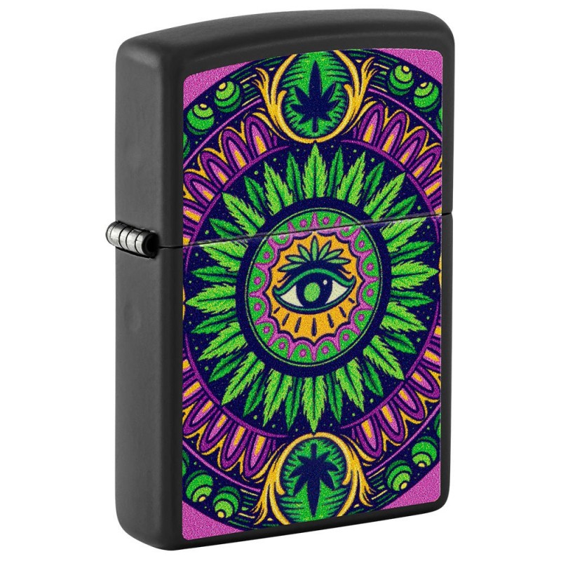 ZIPPO žiebtuvėlis CANNABIS PATTERN