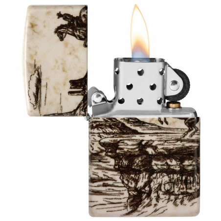 ZIPPO žiebtuvėlis WILD WEST SCENE